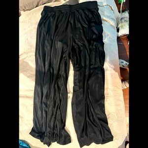 Black gaucho pants